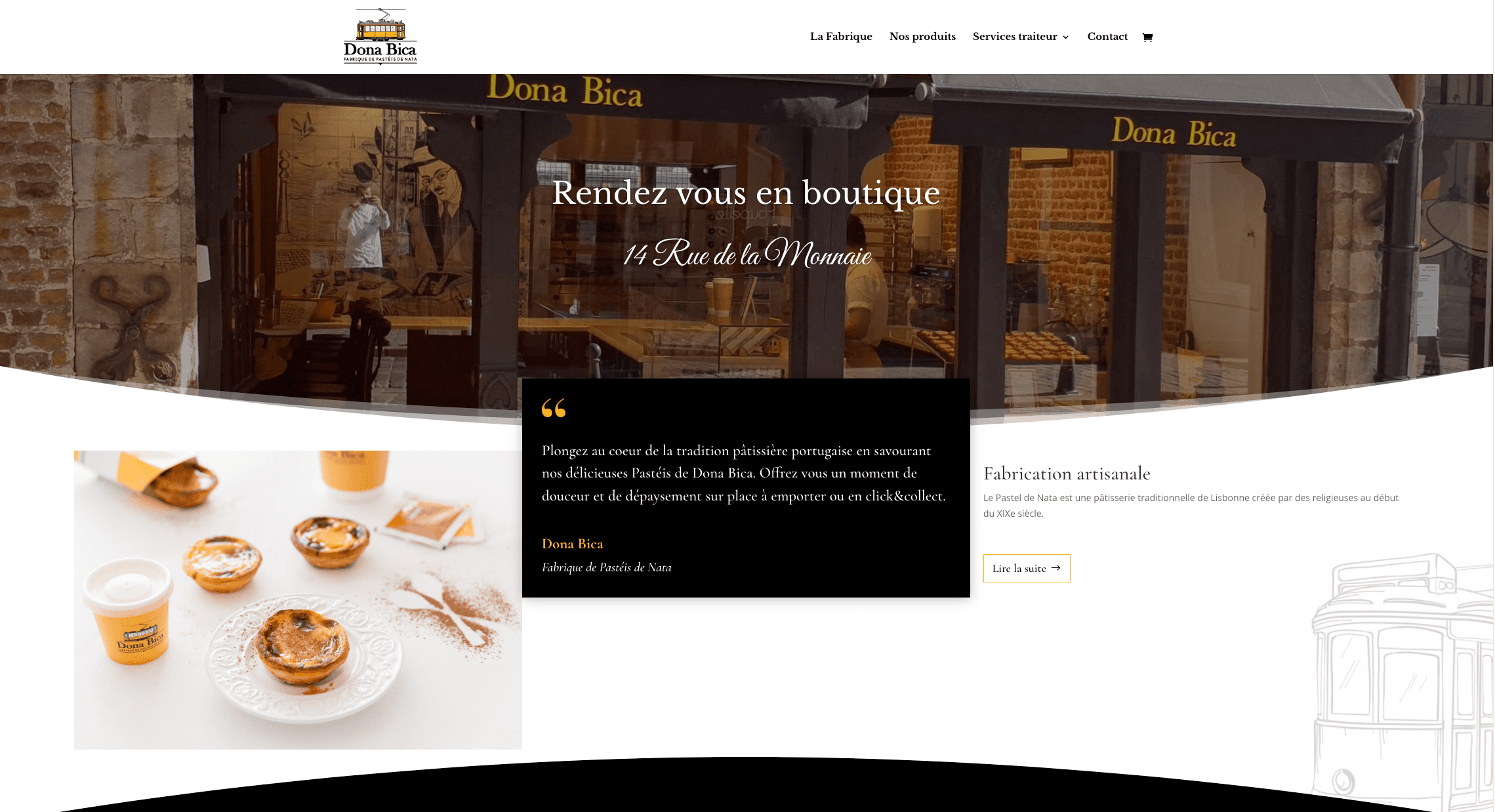 Site e-commerce Dona Bica — commande en ligne et click & collect Lille