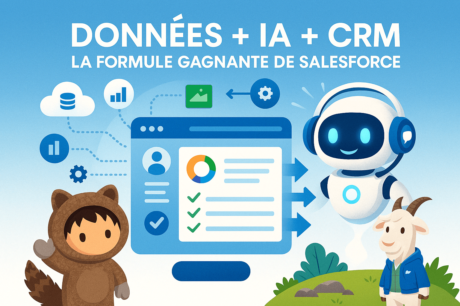 Illustration Données IA CRM Salesforce
